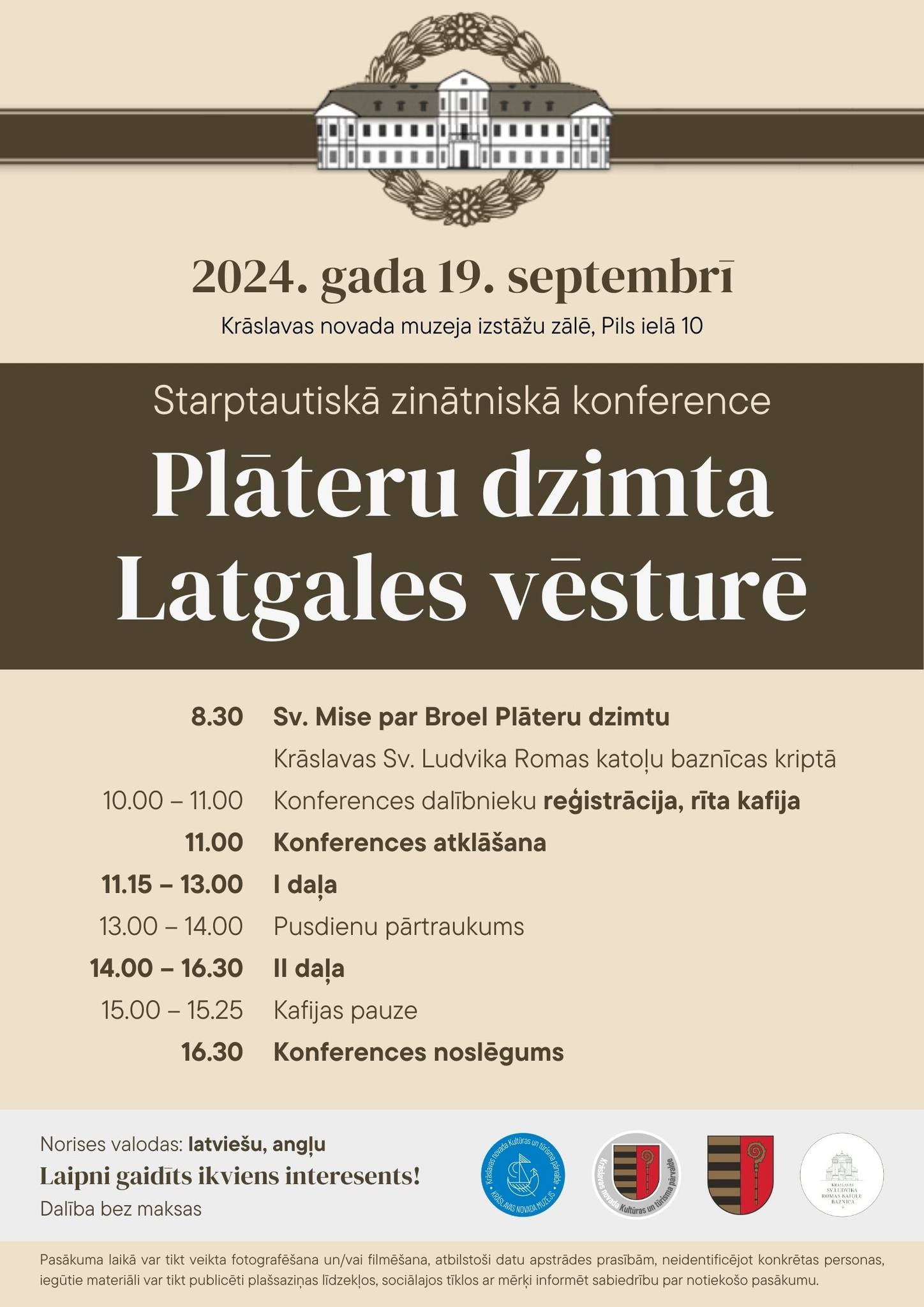 Starptautiskā zinātniskā konference "Plāteru dzimta Latgales vēsturē"