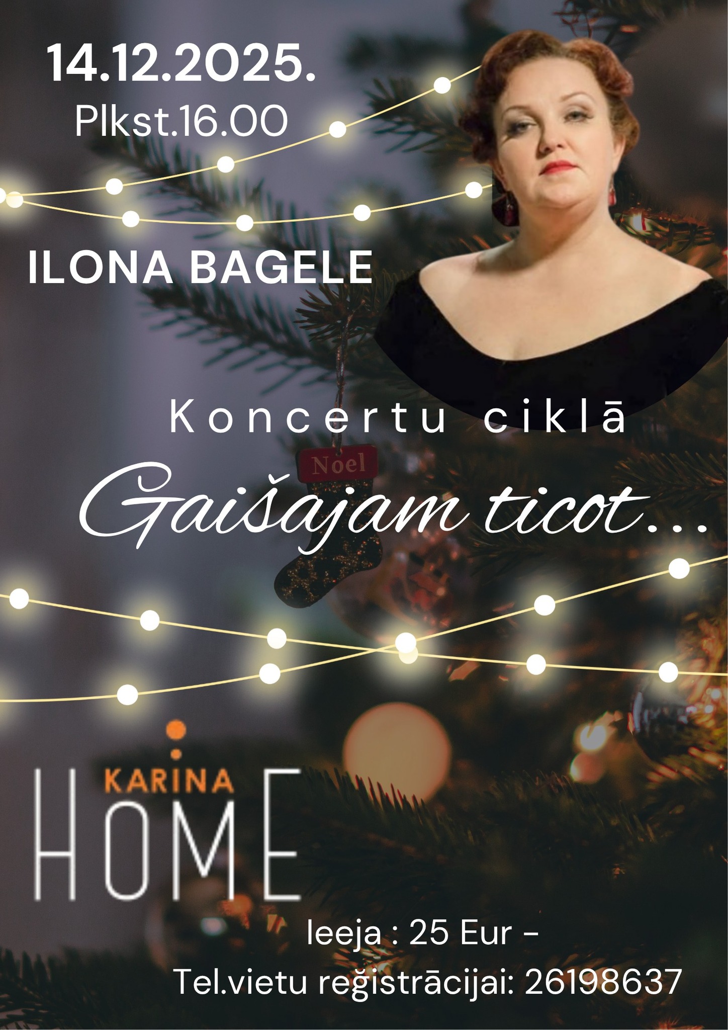 Koncertu cikls "Gaišajam ticot..." viesu mājā "Karina Home"