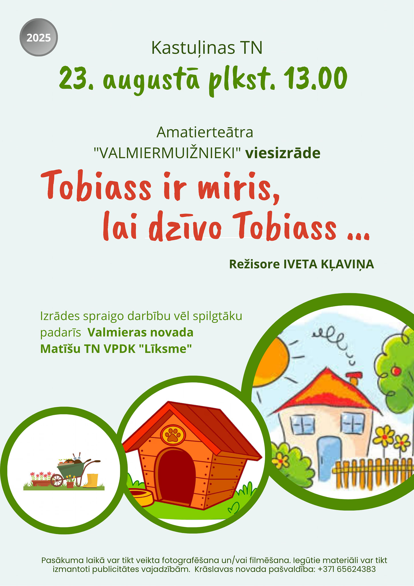 Amatierteātra izrāde Kastuļinas Tautas namā