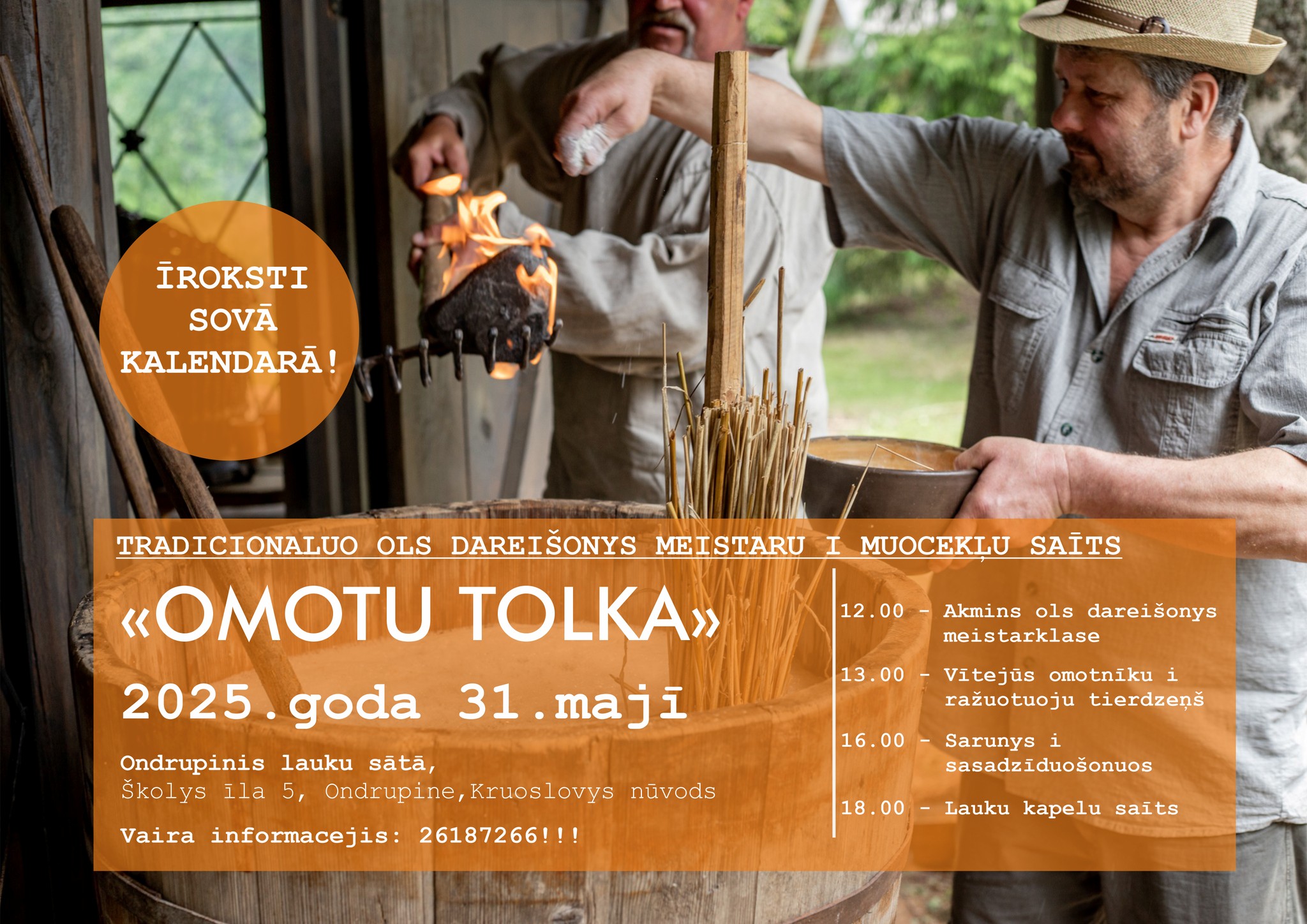 Omotu tolka Ondrupinis lauku sātā