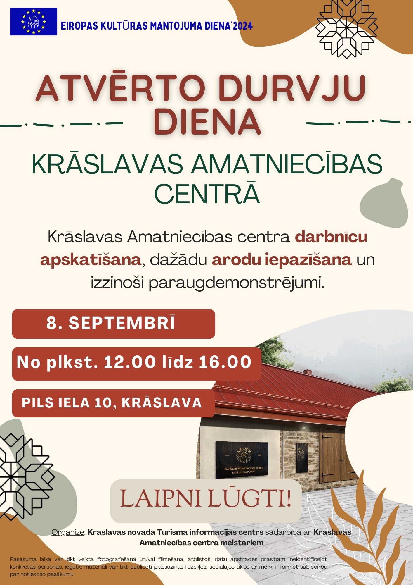 Atvērto durvju diena Krāslavas Amatniecības centrā