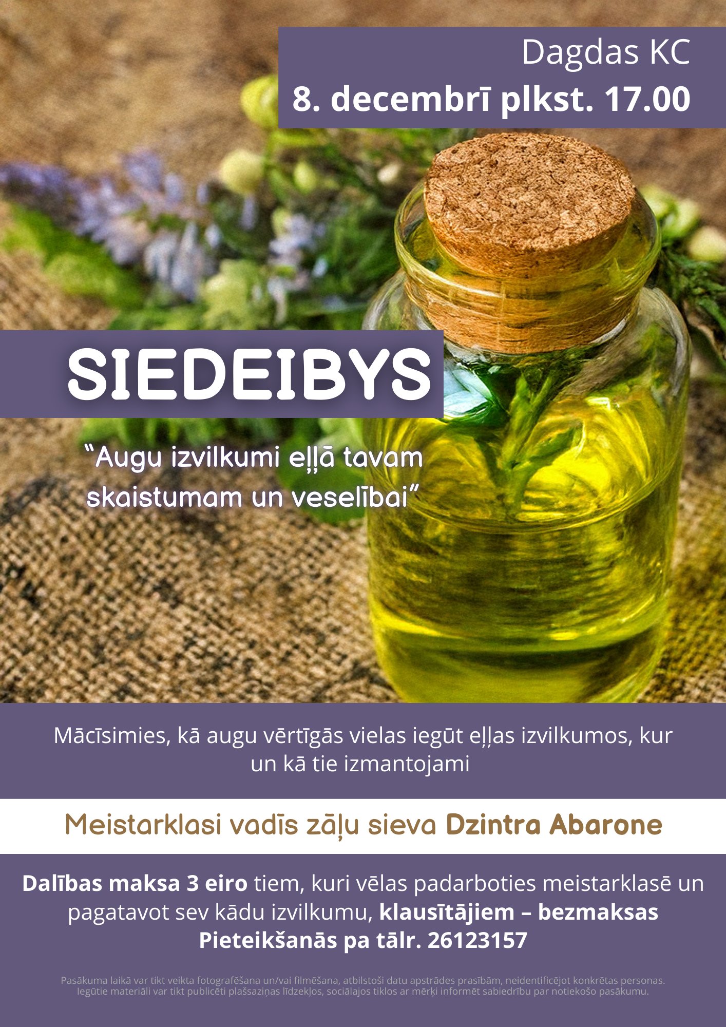 Meistarklase Dagdas kultūras centrā