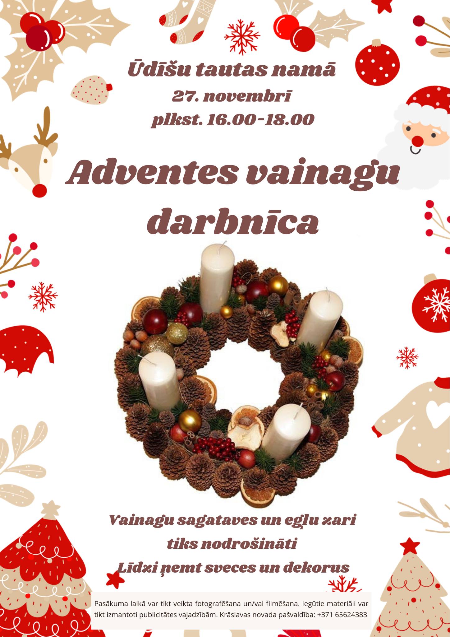 Adventes vainagu darbnīca