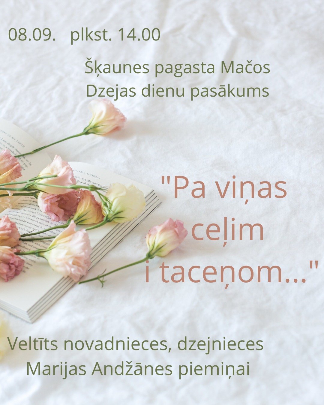 Dzejas dienas pasākums Šķaunē