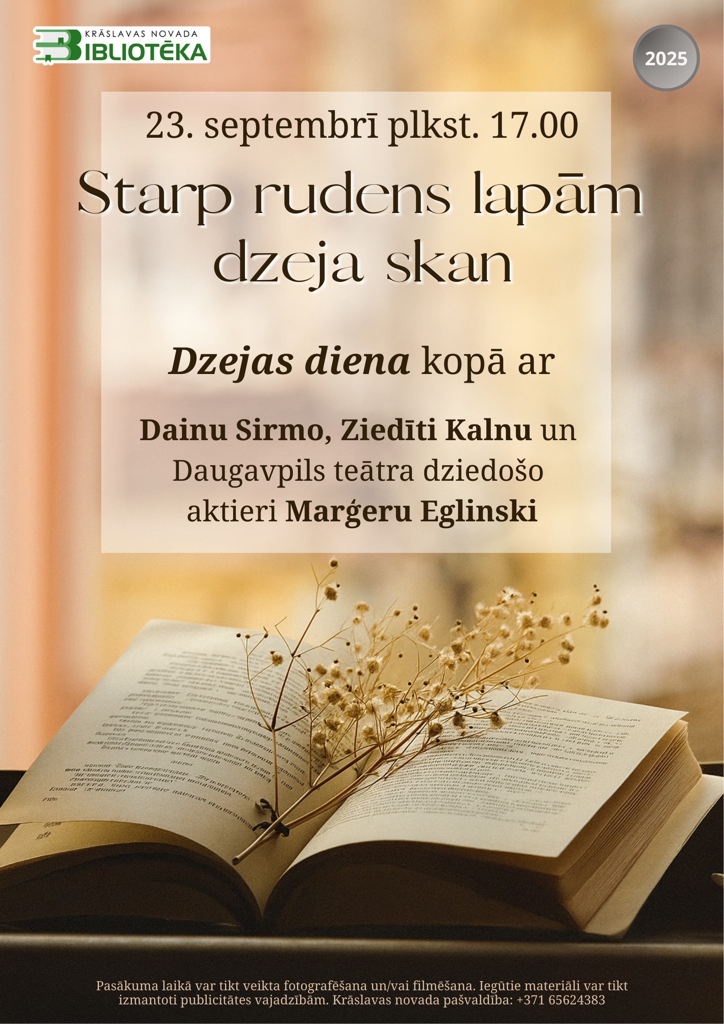 Dzejas diena Krāslavas novada bibliotēkā