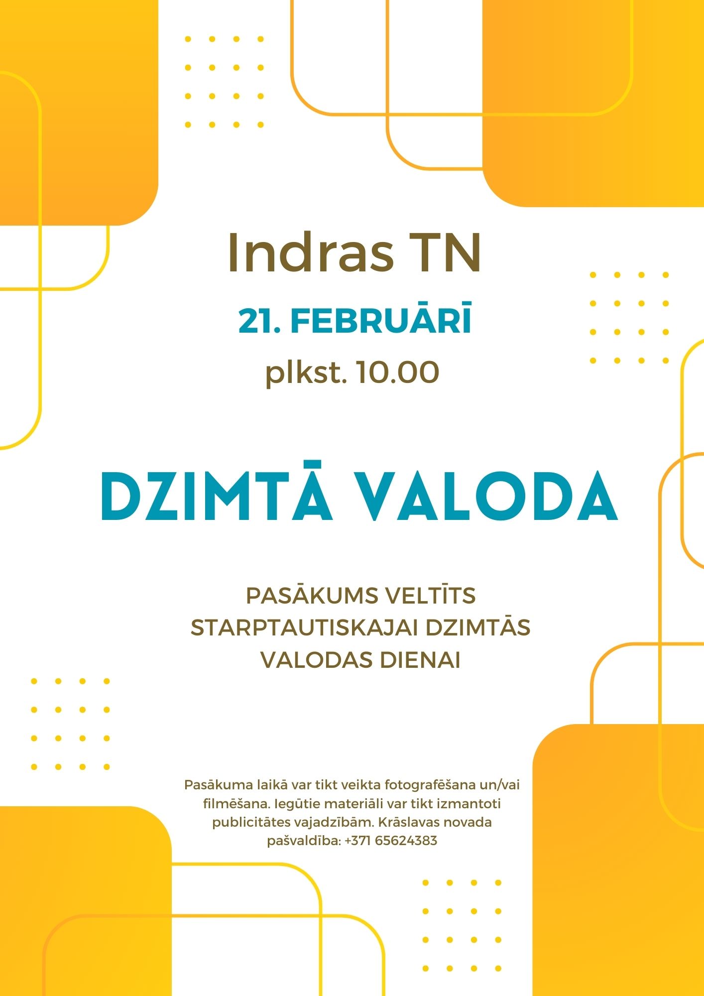 Dzimtās valodas diena Indrā