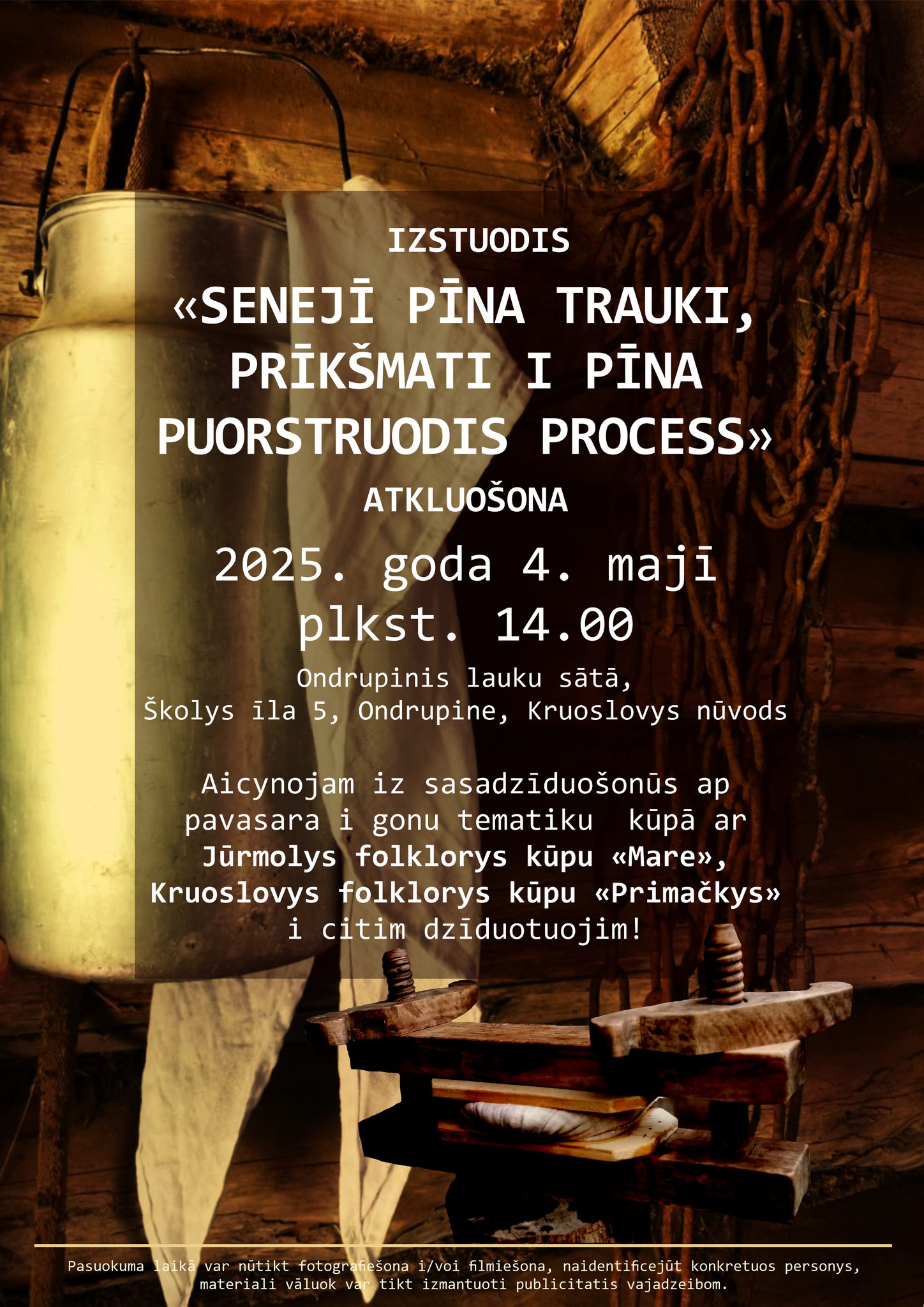 Izstādes atklāšana Andrupenes lauku sētā