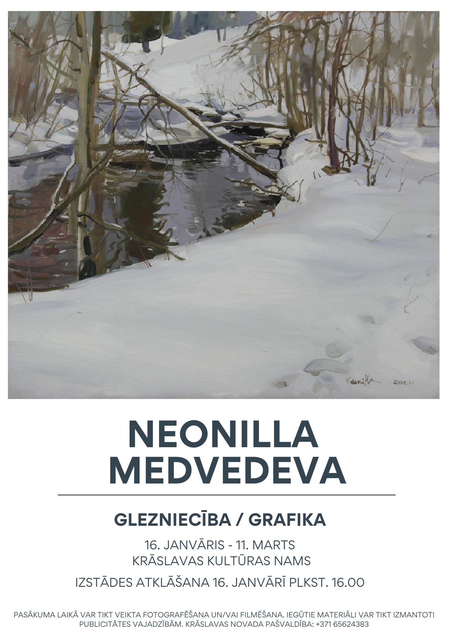 Izstādes atklāšana Krāslavas kultūras namā