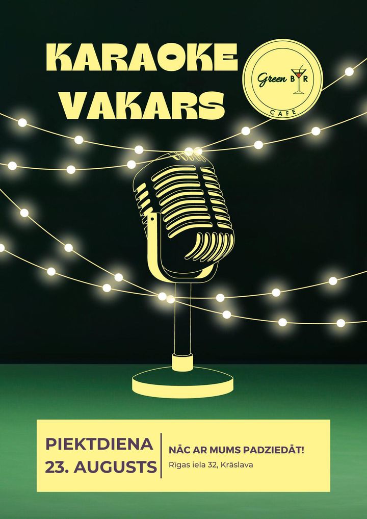 Karaoke vakars Green Bar