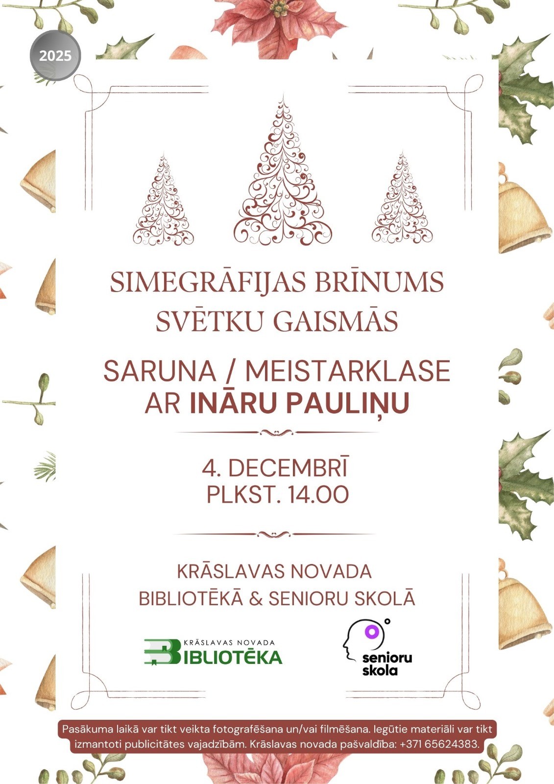 Saruna/Meistarklase Krāslavas novada bibliotēkā & Senioru skolā