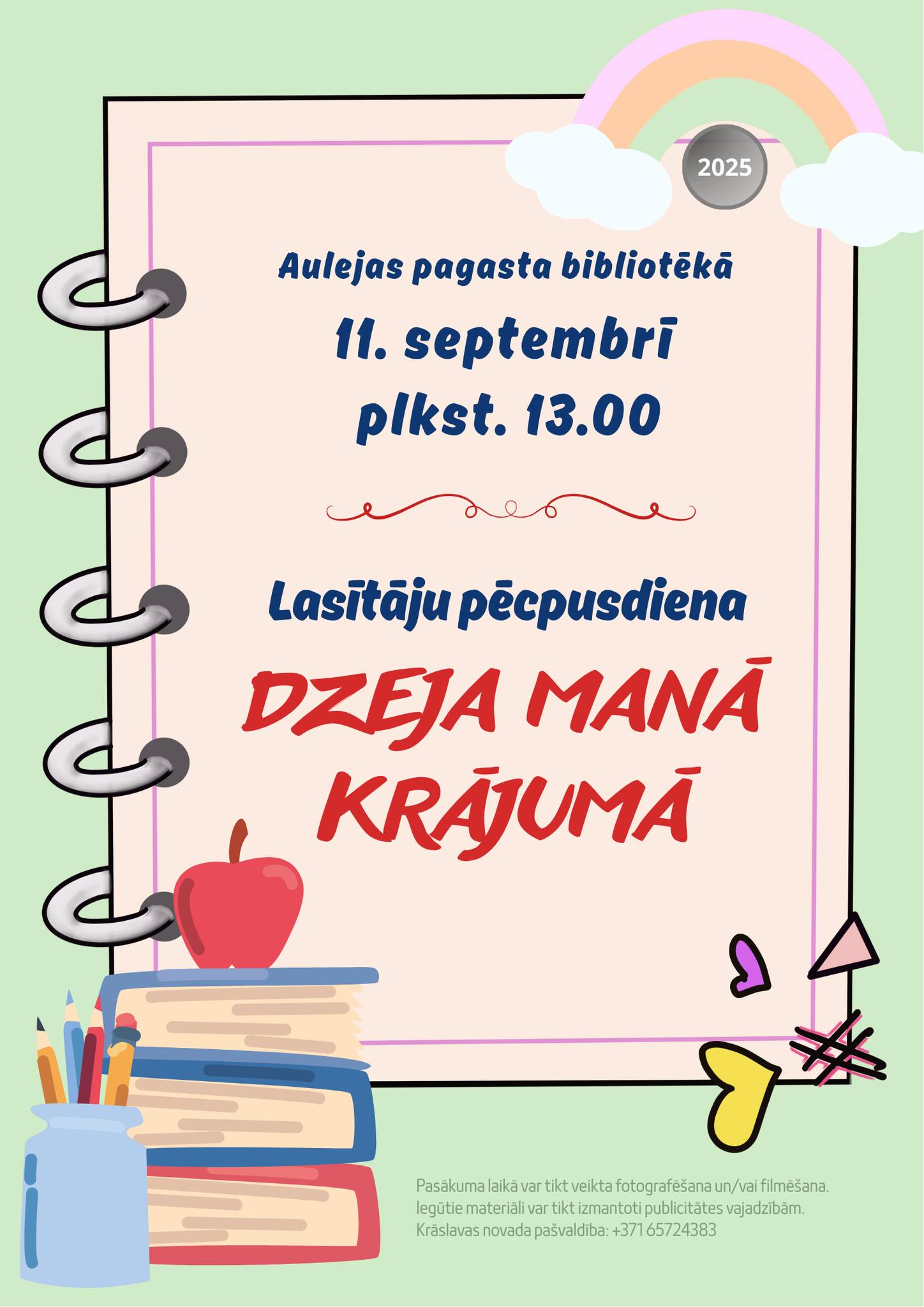 Pasākums Aulejas pagasta bibliotēkā