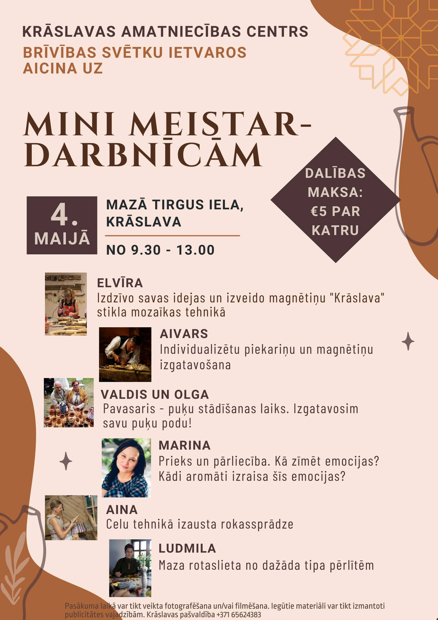 Krāslavas Amatniecības centra meistarklases