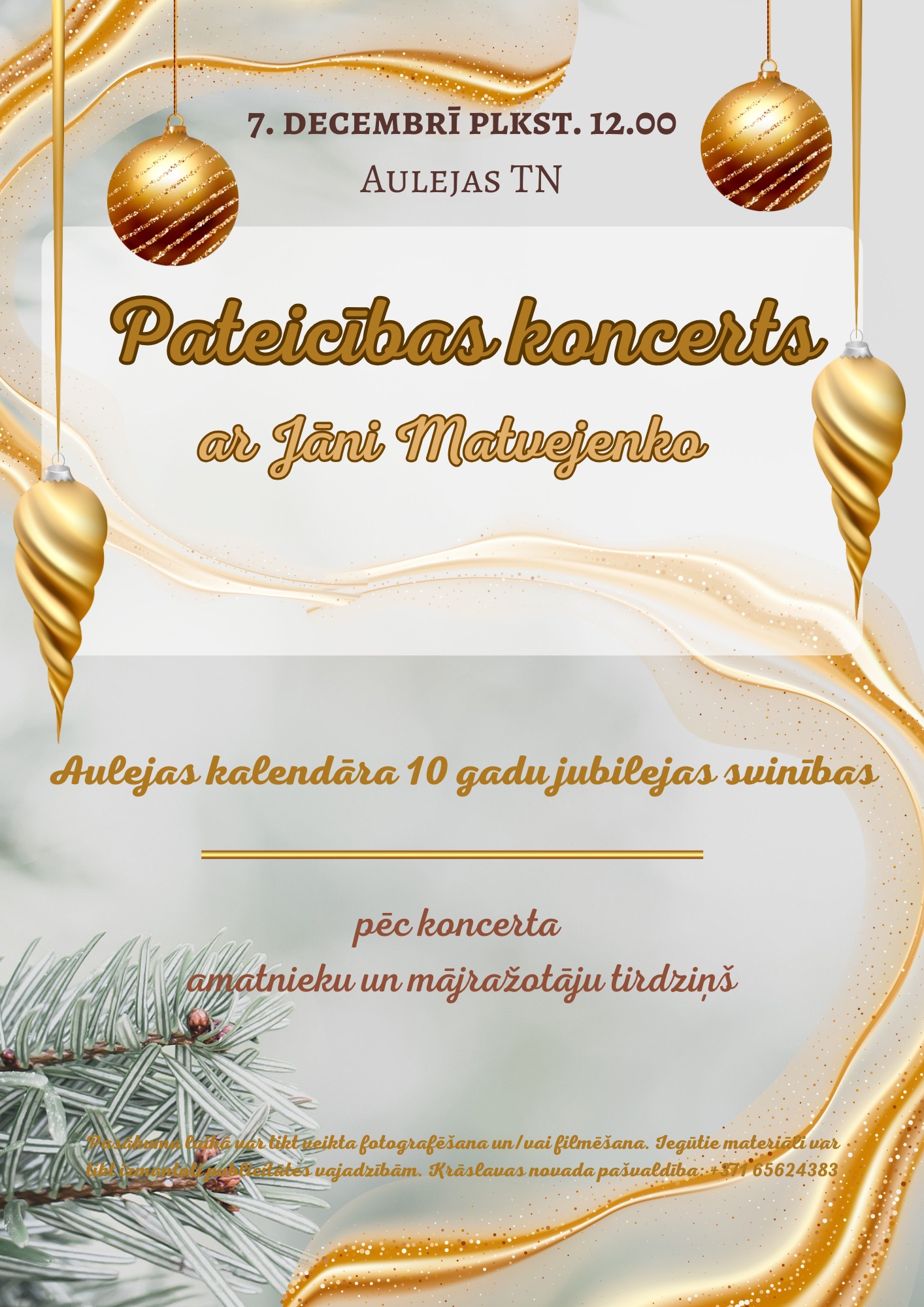 Pateicības koncerts Aulejā
