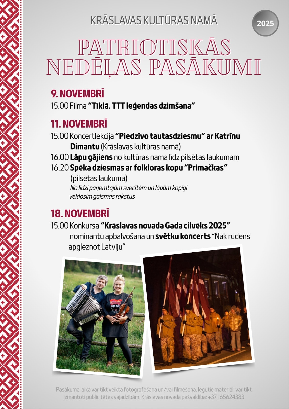 Patriotiskās nedēļas pasākumi Krāslavā