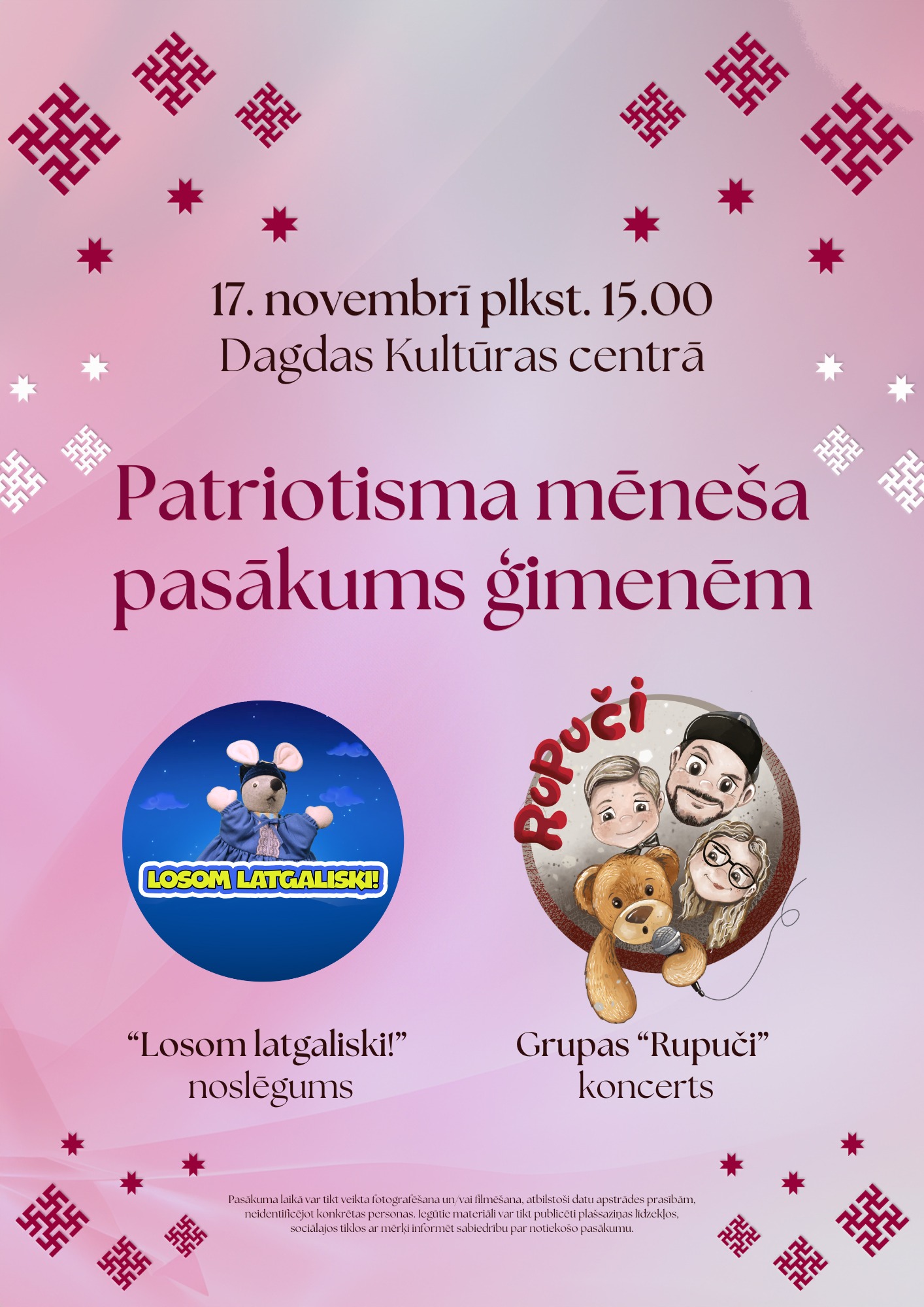 Patriotisma mēneša pasākums ģimenēm