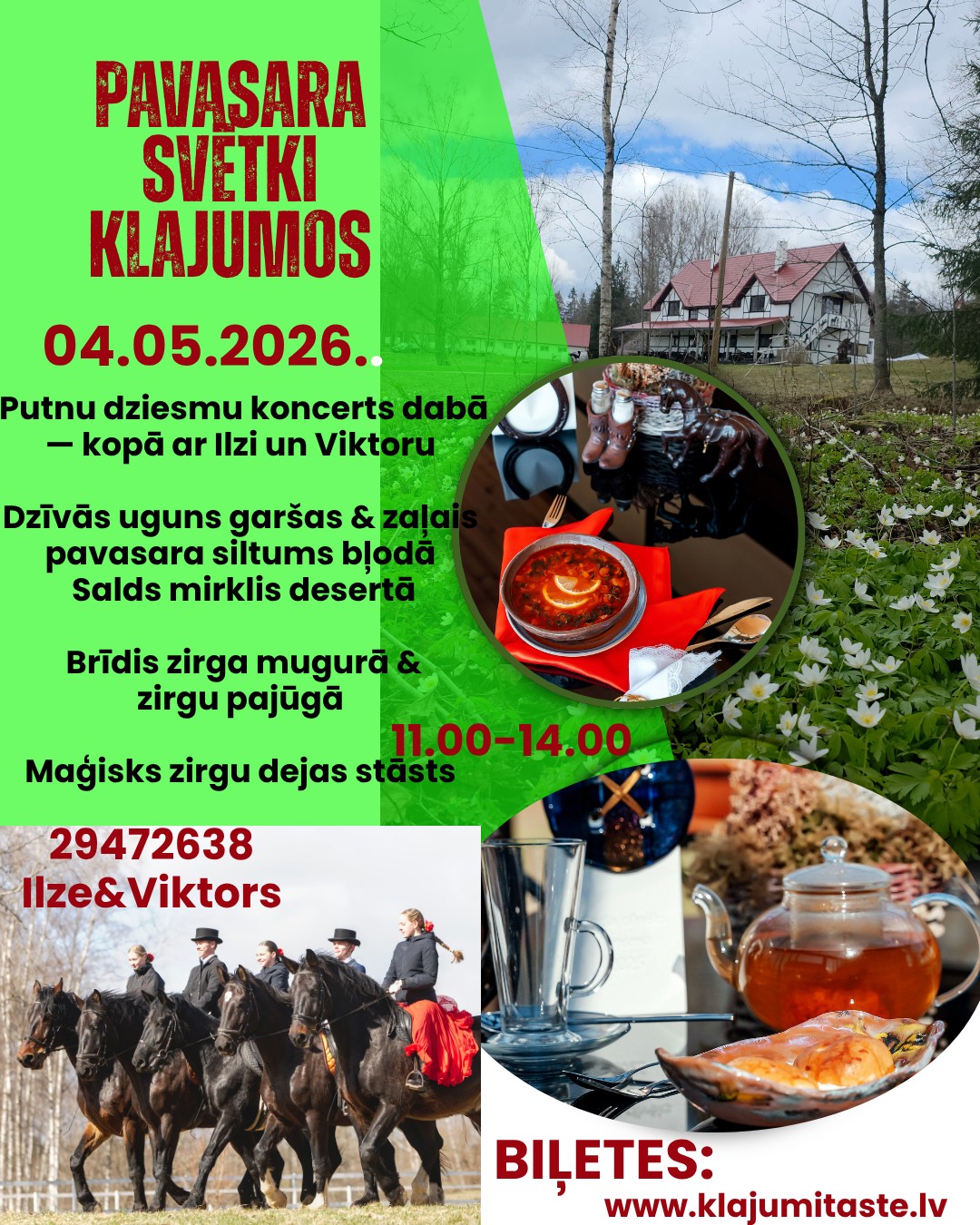 Pasākums zirgu sētā "Klajumi"