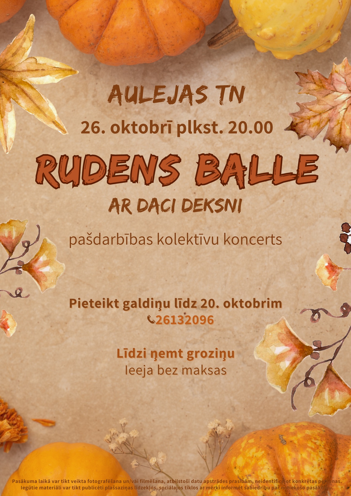 Rudens balle Aulejas Tautas namā