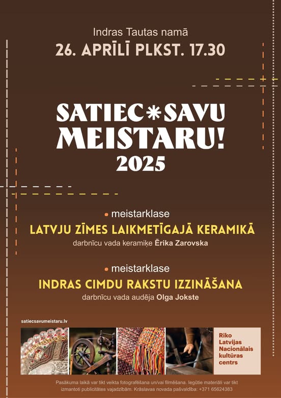 Satiec savu meistaru 2025