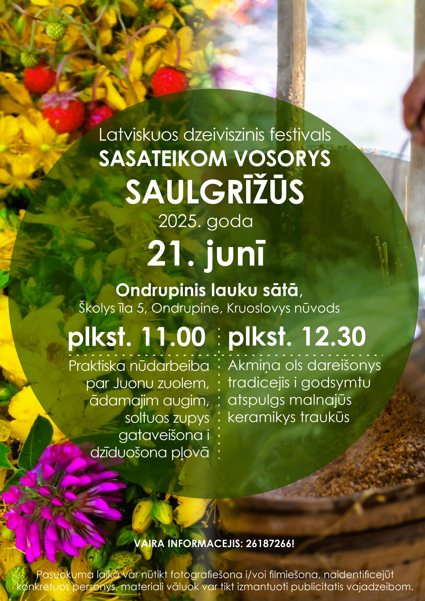 Saulgrīži Ondrupinis lauku sātā