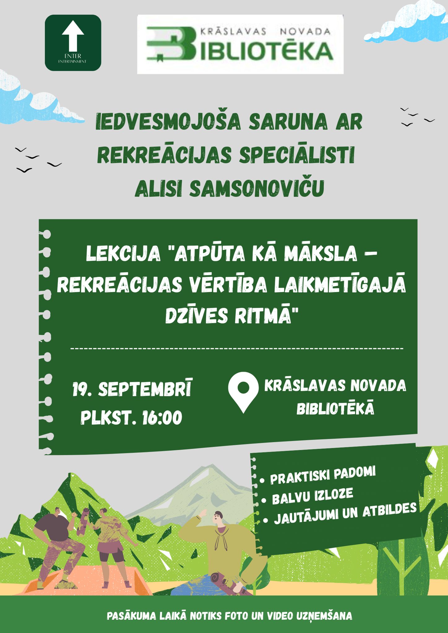 Pasākums Krāslavas novada bibliotēkā