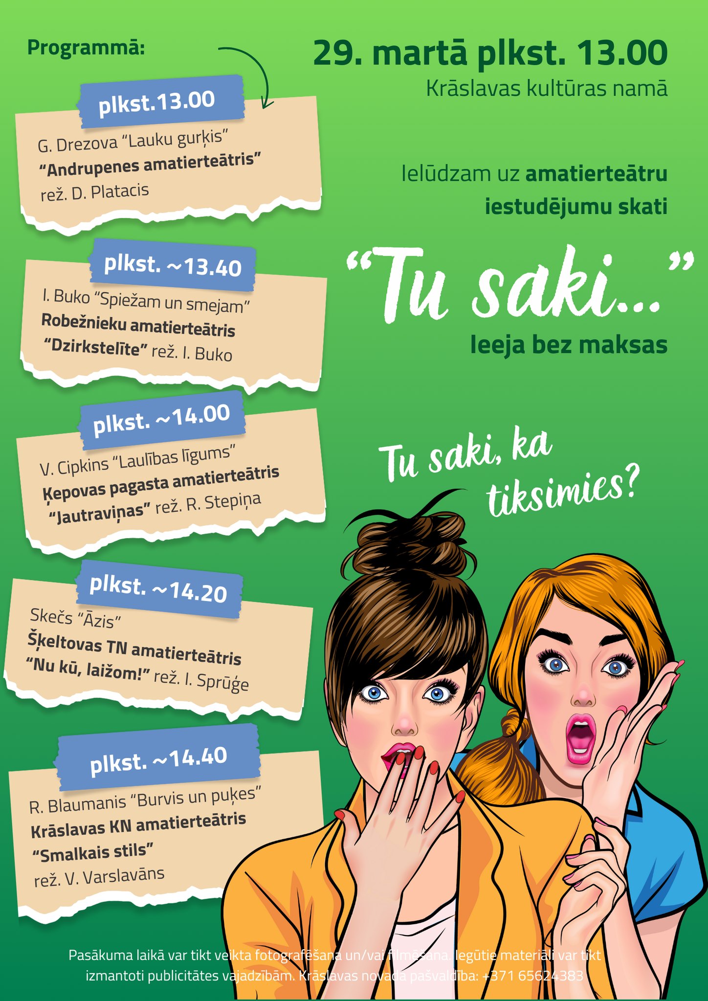 Amatierteātra iestudējumu skate