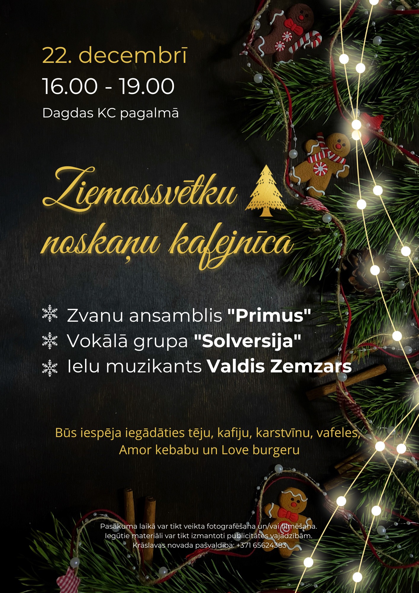 Ziemassvētku noskaņu kafejnīca